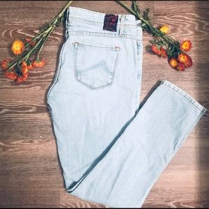 Light Wash Denim Skinny Jeans